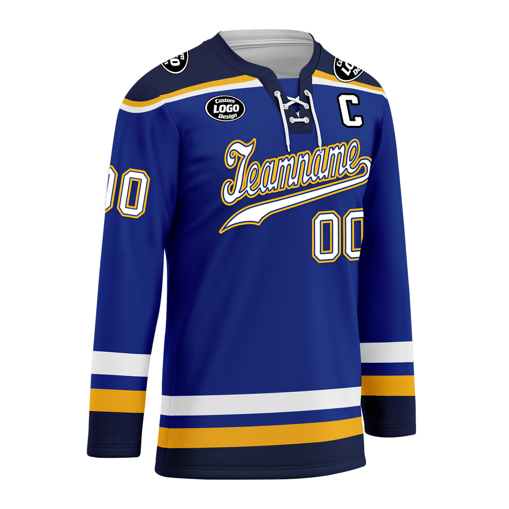 Custom Blue Personalized Hockey Jersey HCKJ01-D0a70cd