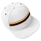 Custom White Washington Hat Sport Design Cap Stitched Adjustable Personalized PR067B-D020262-31