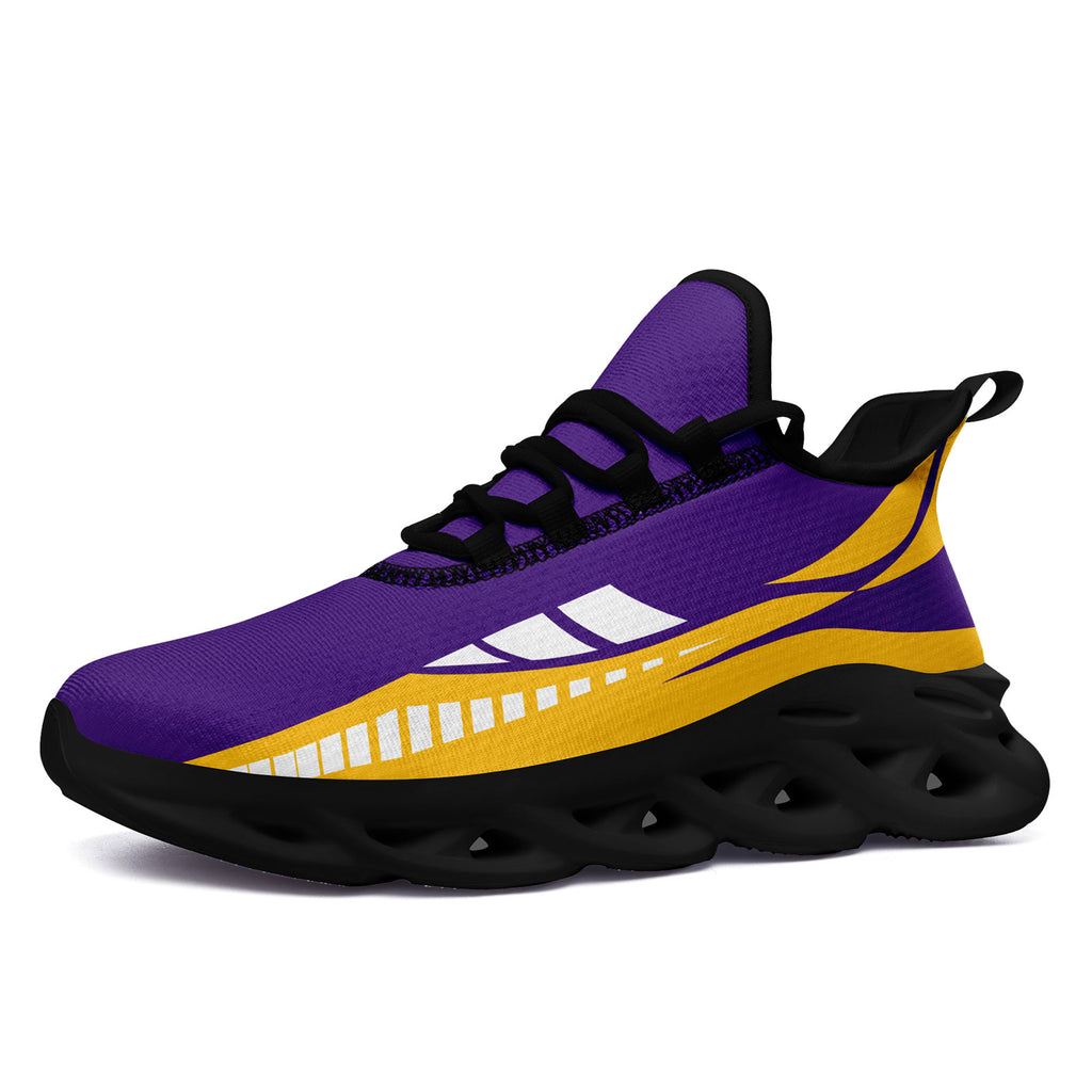 Custom Purple Yellow Minnesota Maxsoul Shoes Personalized Sneaker FN003-D020325-17
