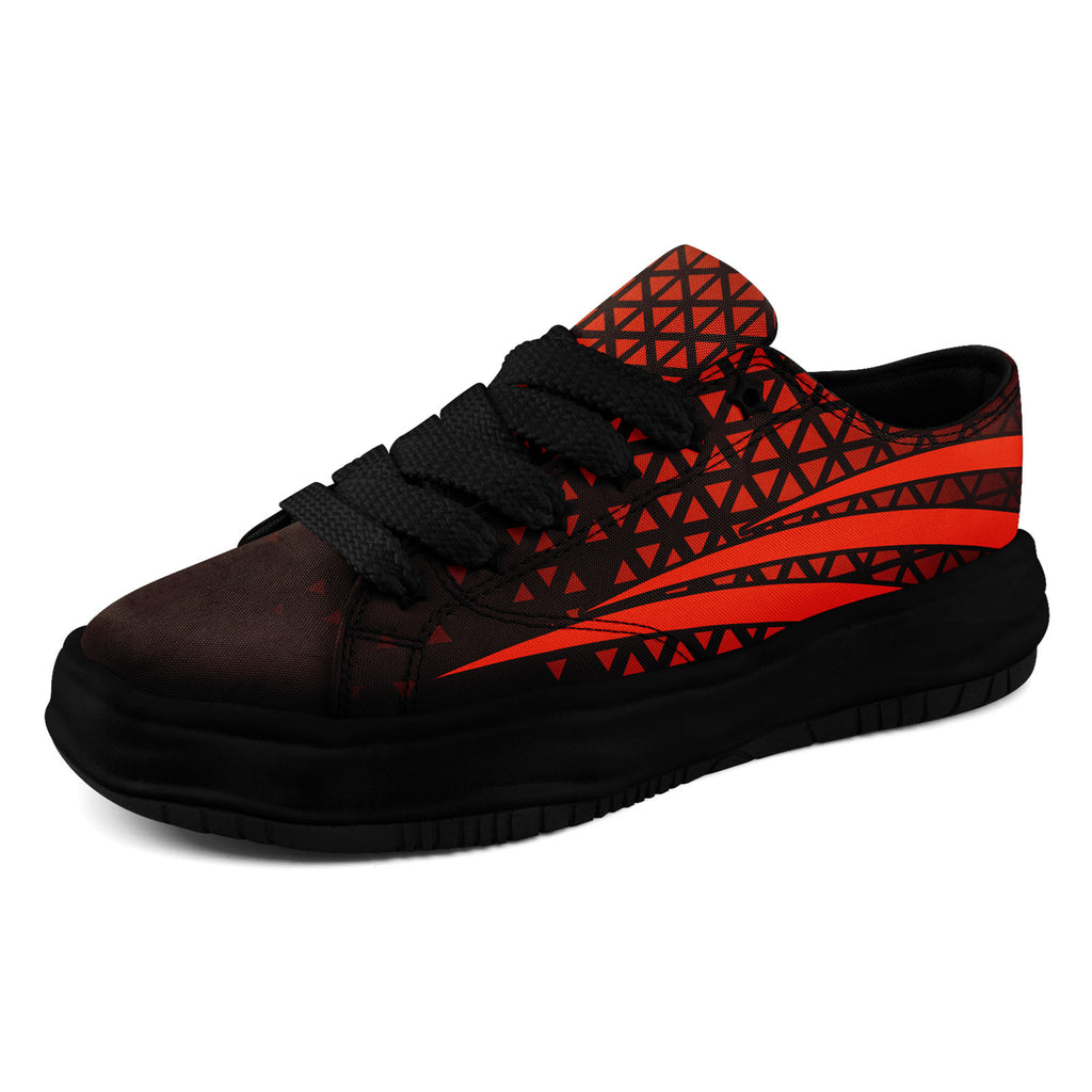 Custom Black Orange Ohio Shoes Personalized Sneaker FN038-D023003-8