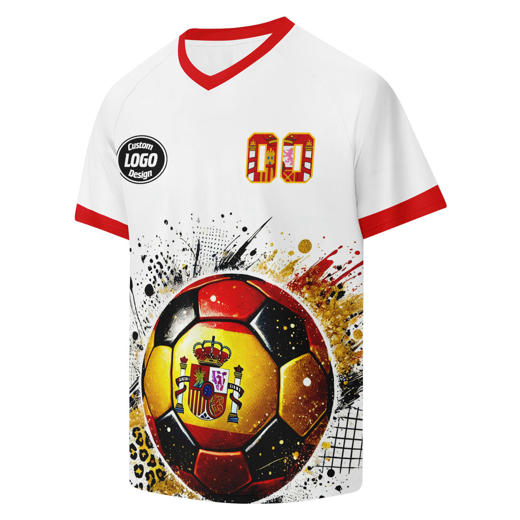 Custom Spain 2026 World Cup Football Shirt Customized Soccer Jersey for Fans Add Your Name & Number FZ190-F025072-4