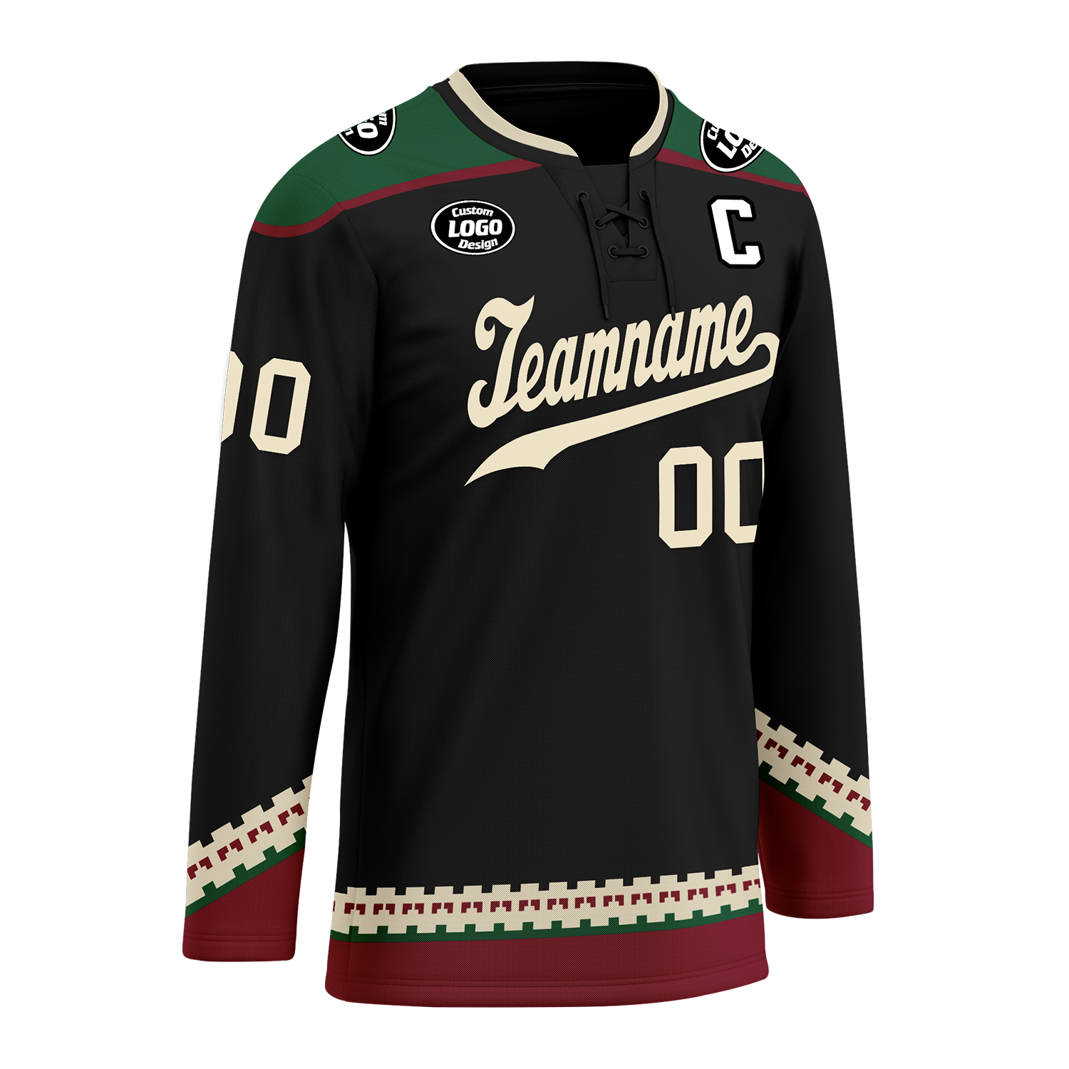 Custom Black Personalized Hockey Jersey HCKJ01-D0a70fc