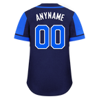 Custom Blue Raglan Sleeves Personalized Authentic Baseball Jersey BSBJ01-D017183