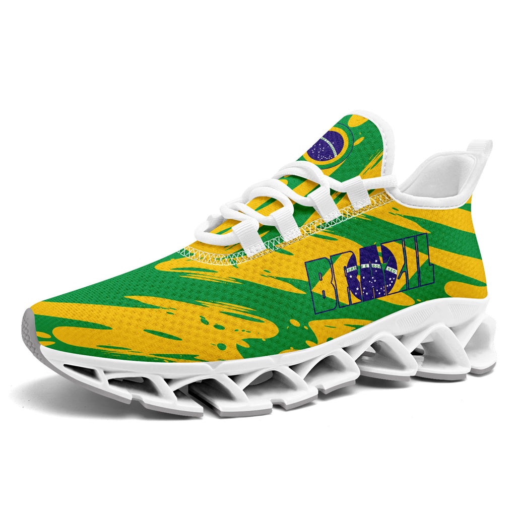 Custom 2026 World Cup Brazil Sneakers DIY Country Flag Running Shoes Lightweight Sport Shoes Gift for Football Fans Personalized Team Name and Logo FN003XD-F027047-5