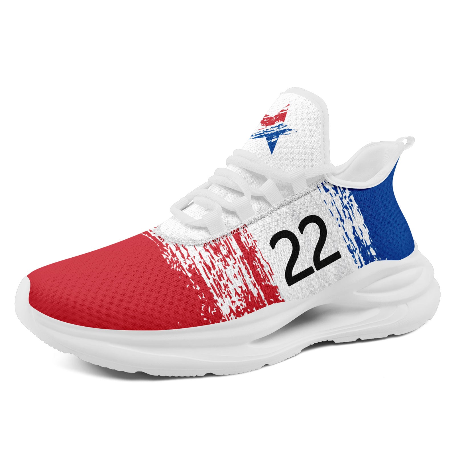 Custom South Korea 2026 World Cup Sneakers DIY Country Flag Running Shoes Lightweight Sport Shoes Gift for Football Fans Personalized Team Name and Logo FN079-F009118-1