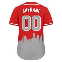 Custom Red Gray City Edition Personalized Authentic Baseball Jersey BSBJ01-D017122