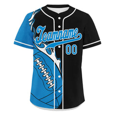 Custom Black Blue Classic Style Personalized Authentic Baseball Jersey UN002-D0b0a00-f