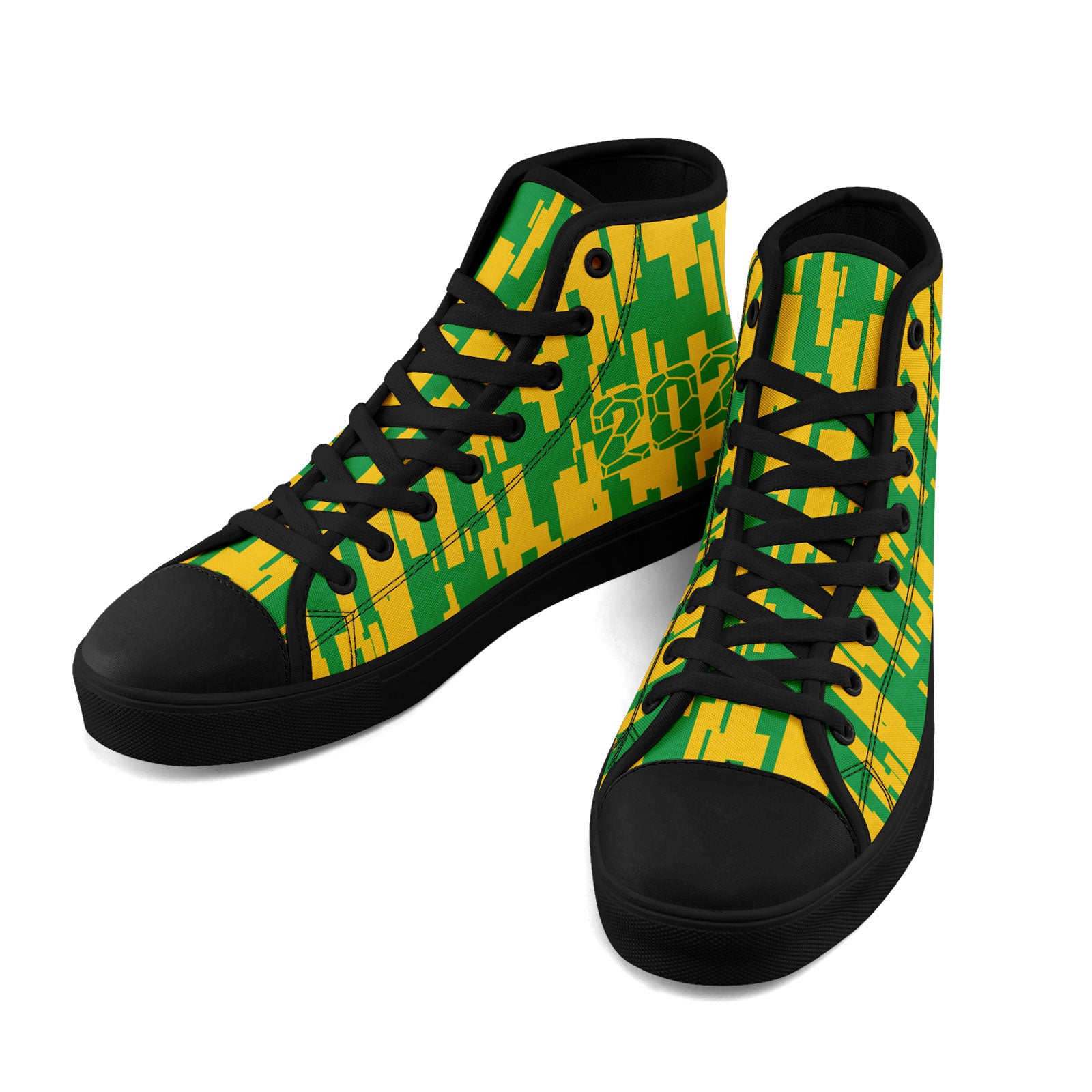 Custom 2026 World Cup Brazil Sneakers DIY Country Flag Running Shoes Lightweight Sport Shoes Gift for Football Fans Personalized Team Name and Logo FN024-F027092-2