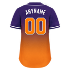 Custom Purple Orange Fade Fashion Personalized Authentic Baseball Jersey BSBJ01-D0a70de