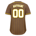 Custom Gray Stripe Fashion Personalized Authentic Baseball Jersey BSBJ01-D017259