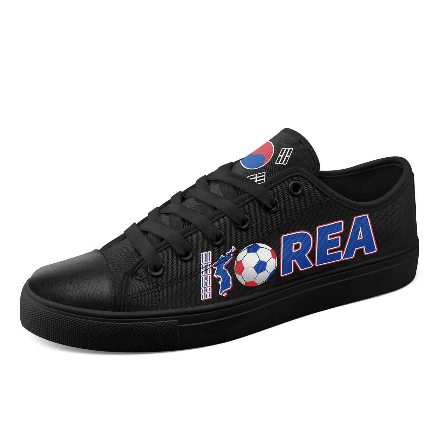 Custom South Korea 2026 World Cup Sneakers DIY Country Flag Running Shoes Lightweight Sport Shoes Gift for Football Fans Personalized Team Name and Logo FN027-F009081-5