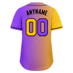 Custom Yellow Pink Gradient Fashion Personalized Authentic Baseball Jersey BSBJ01-D0a7a0a