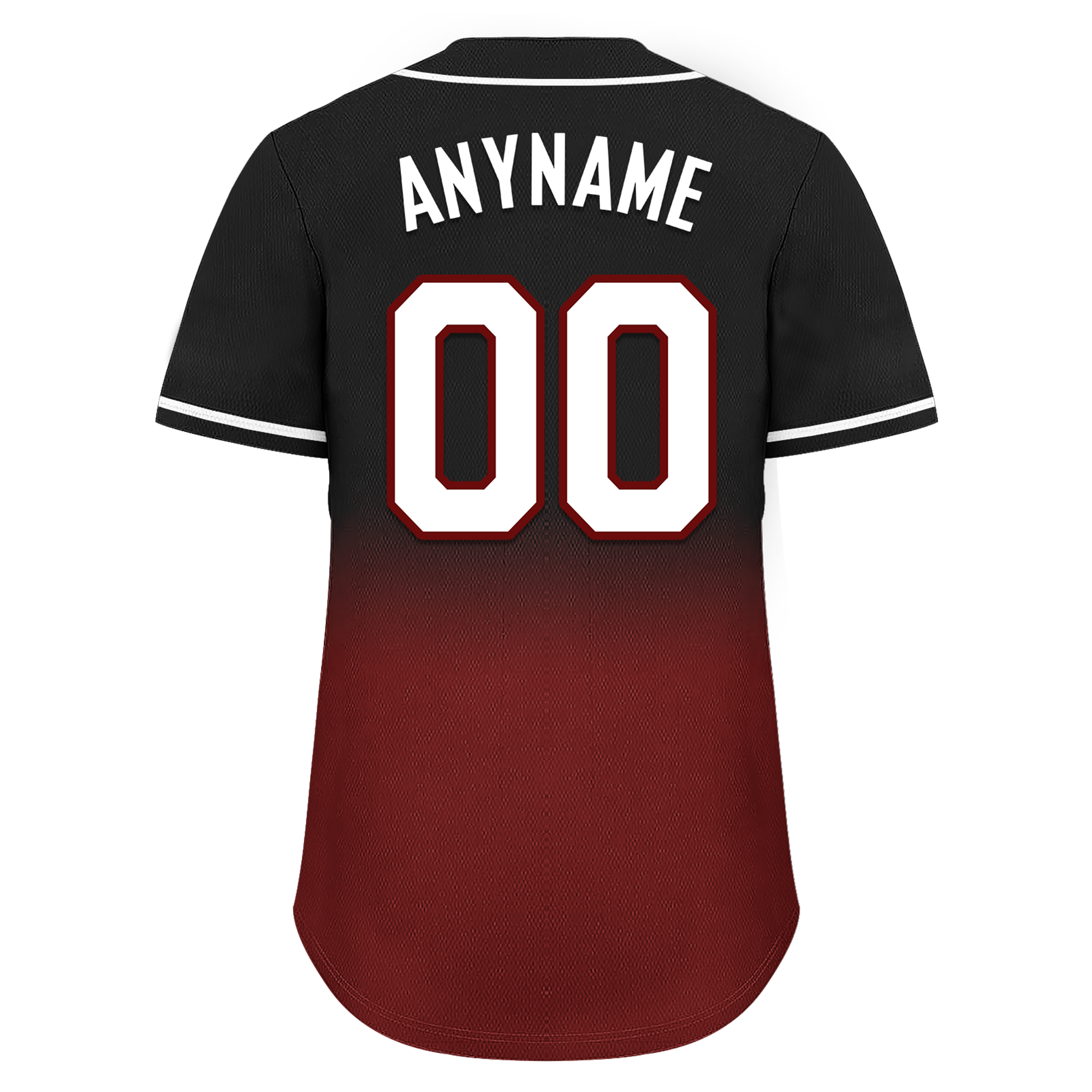 Custom Black Red Fade Fashion Personalized Authentic Baseball Jersey BSBJ01-D0a70f0