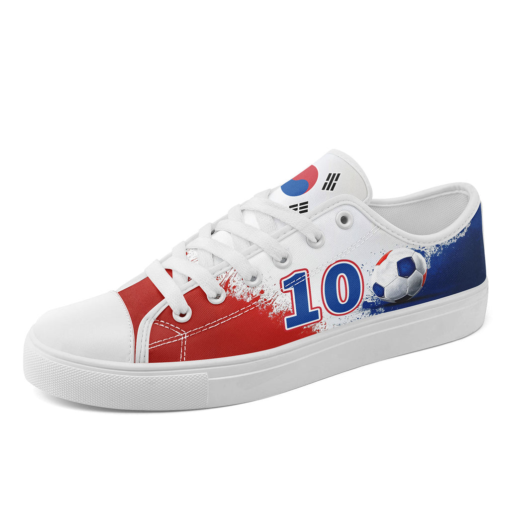 Custom South Korea 2026 World Cup Sneakers DIY Country Flag Running Shoes Lightweight Sport Shoes Gift for Football Fans Personalized Team Name and Logo FN027-F009081-4