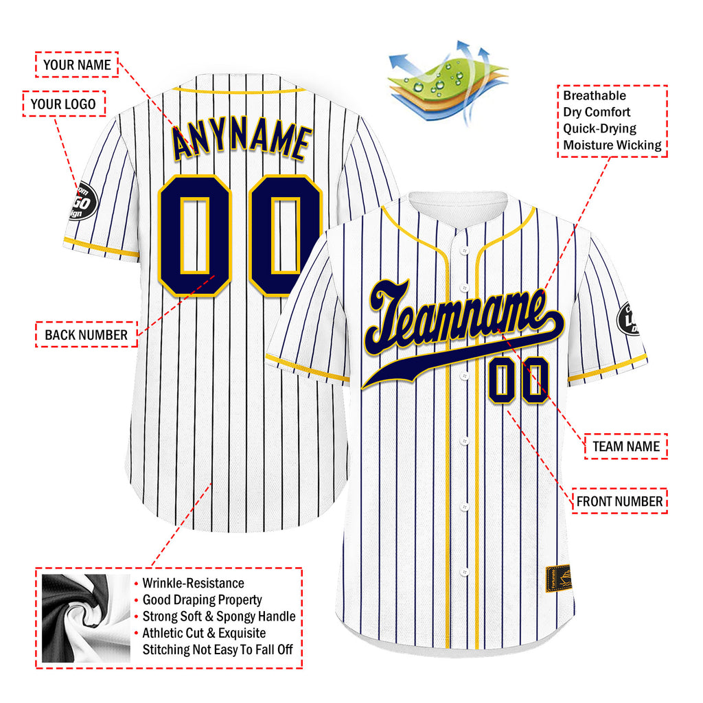 Custom Stripe Fashion Personalized Authentic Baseball Jersey BSBJ01-E025078-13