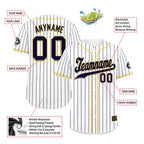 Custom Stripe Fashion Personalized Authentic Baseball Jersey BSBJ01-E025078-13