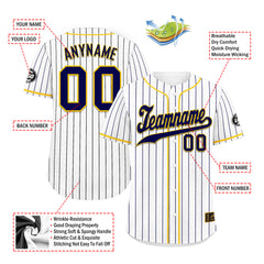 Custom Stripe Fashion Personalized Authentic Baseball Jersey BSBJ01-E025078-13