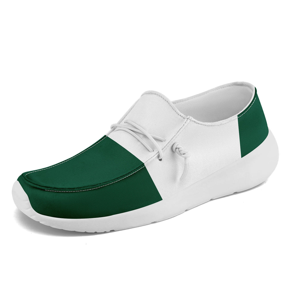 Custom Green White New York Jacket and Sports Shoes Combo Offer Personalized Combo ZH-D020294-28