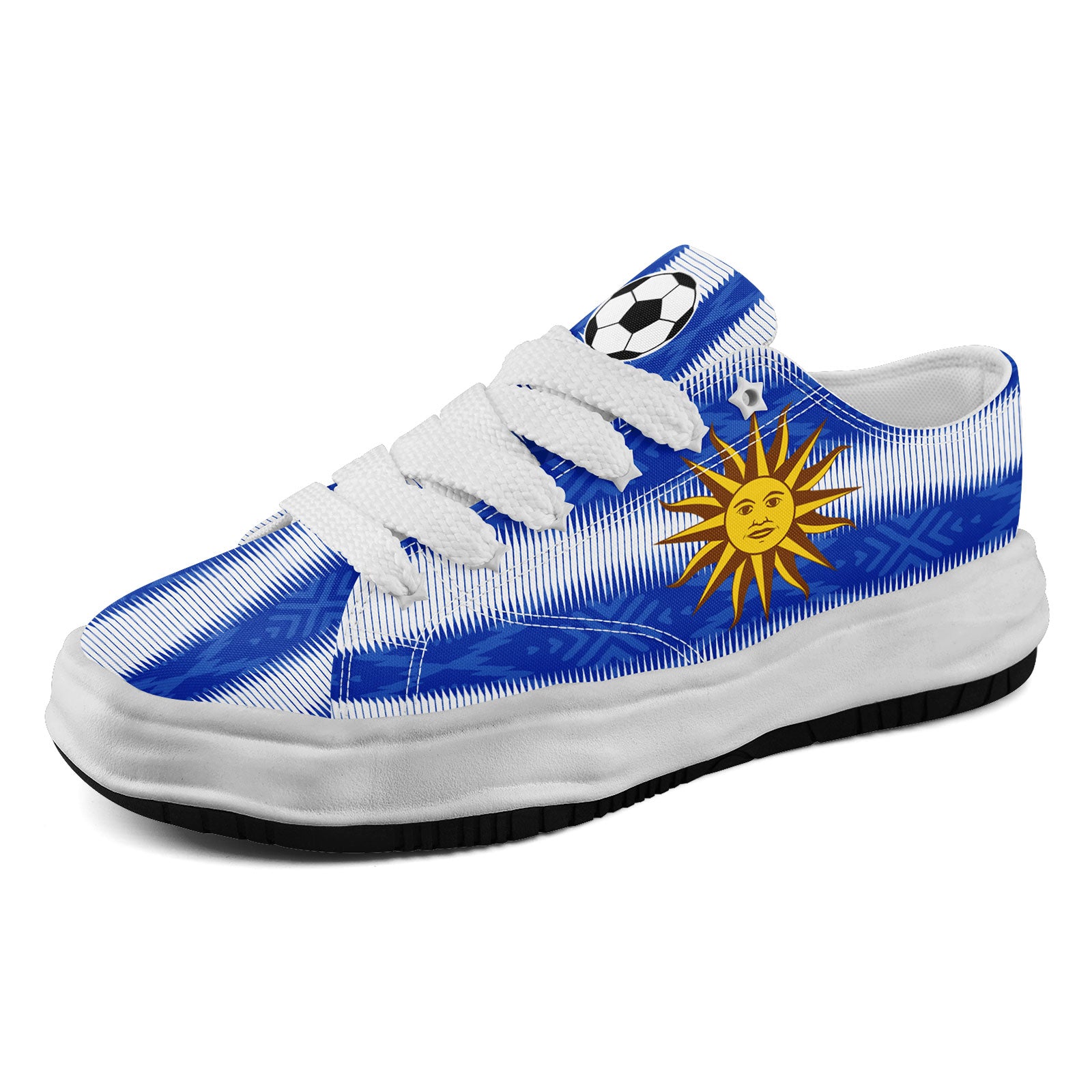 Custom Uruguay 2026 World Cup Sneakers DIY Country Flag Running Shoes Lightweight Sport Shoes Gift for Football Fans Personalized Team Name and Logo FN038-F009112-1