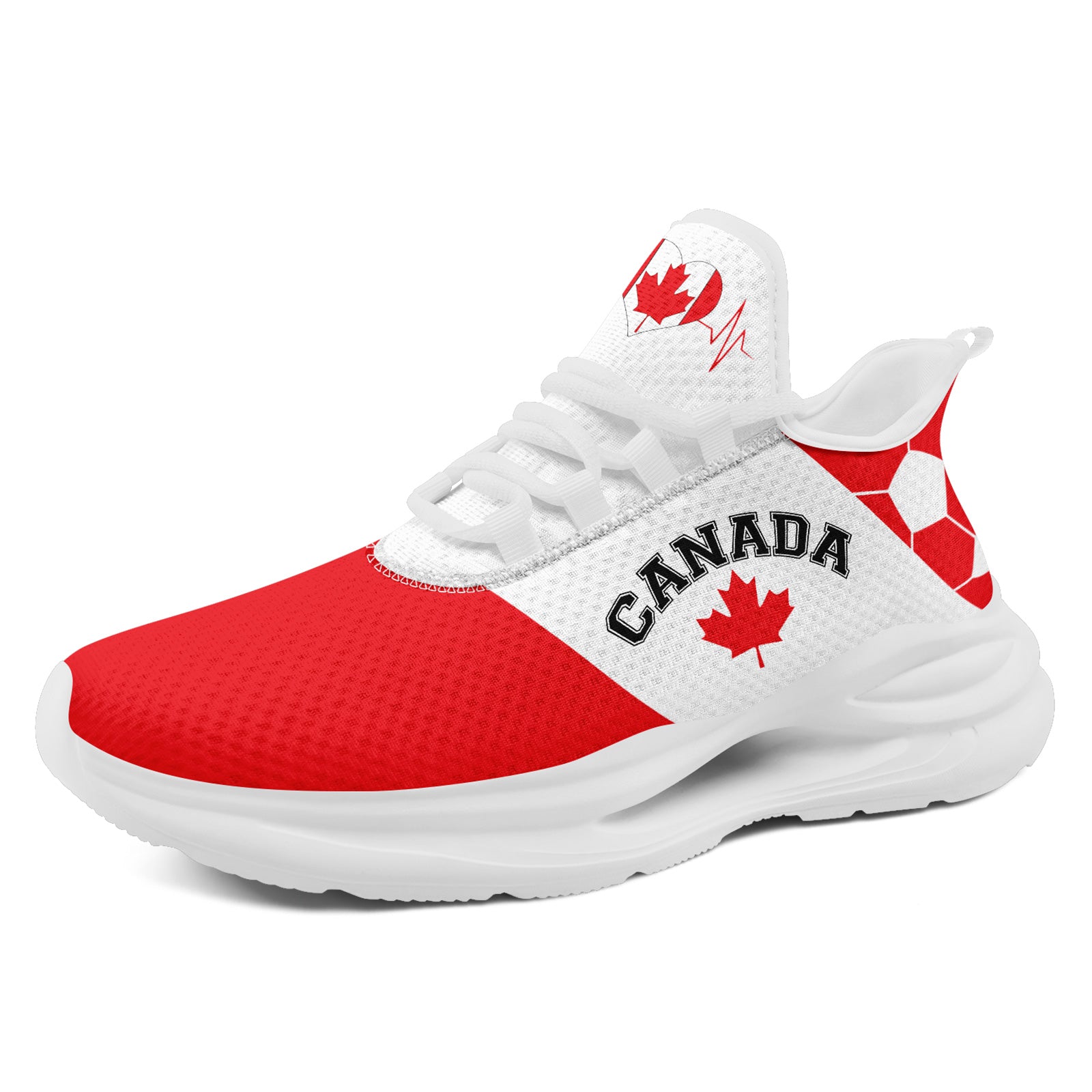 Custom 2026 World Cup Canada Sneakers DIY Country Flag Running Shoes Lightweight Sport Shoes Gift for Football Fans Personalized Team Name and Logo FN079-F023063-3