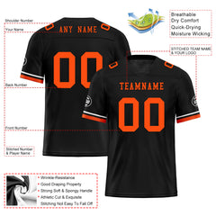 Custom Black Cincinnati Personalized Authentic Football Jersey FBJ02-D020263-6