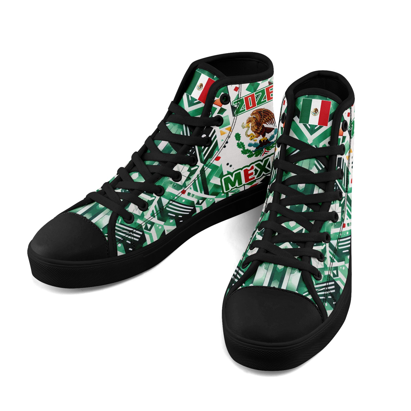 Custom 2026 World Cup Mexico Sneakers DIY Country Flag Running Shoes Lightweight Sport Shoes Gift for Football Fans Personalized Team Name and Logo FN024-F023059-5