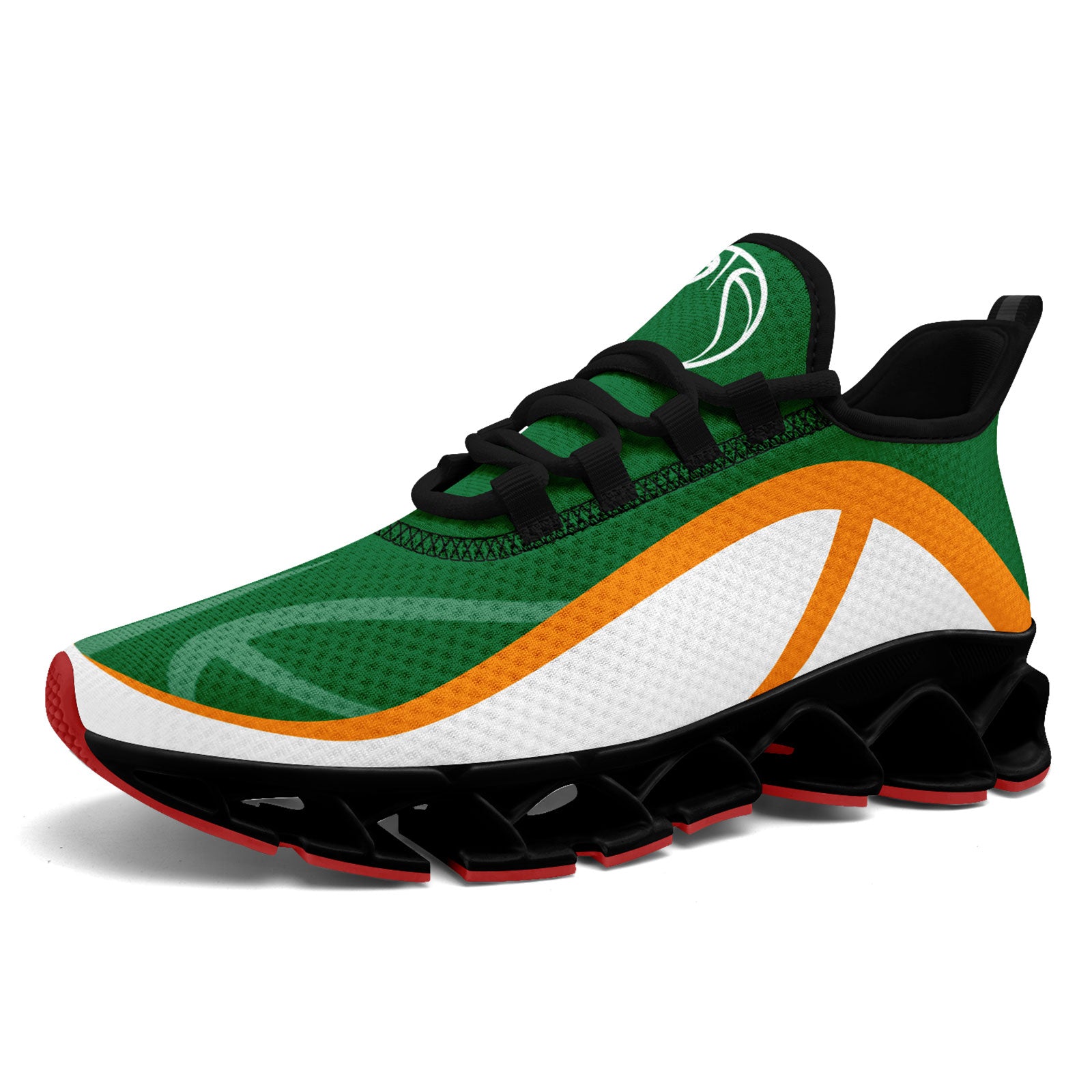Custom Green Orange Maxsoul Shoes Personalized Sneaker FN003XD-D020391-18