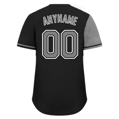 Custom Gray Black Skull Fashion Personalized Authentic Baseball Jersey BSBJ01-D017160