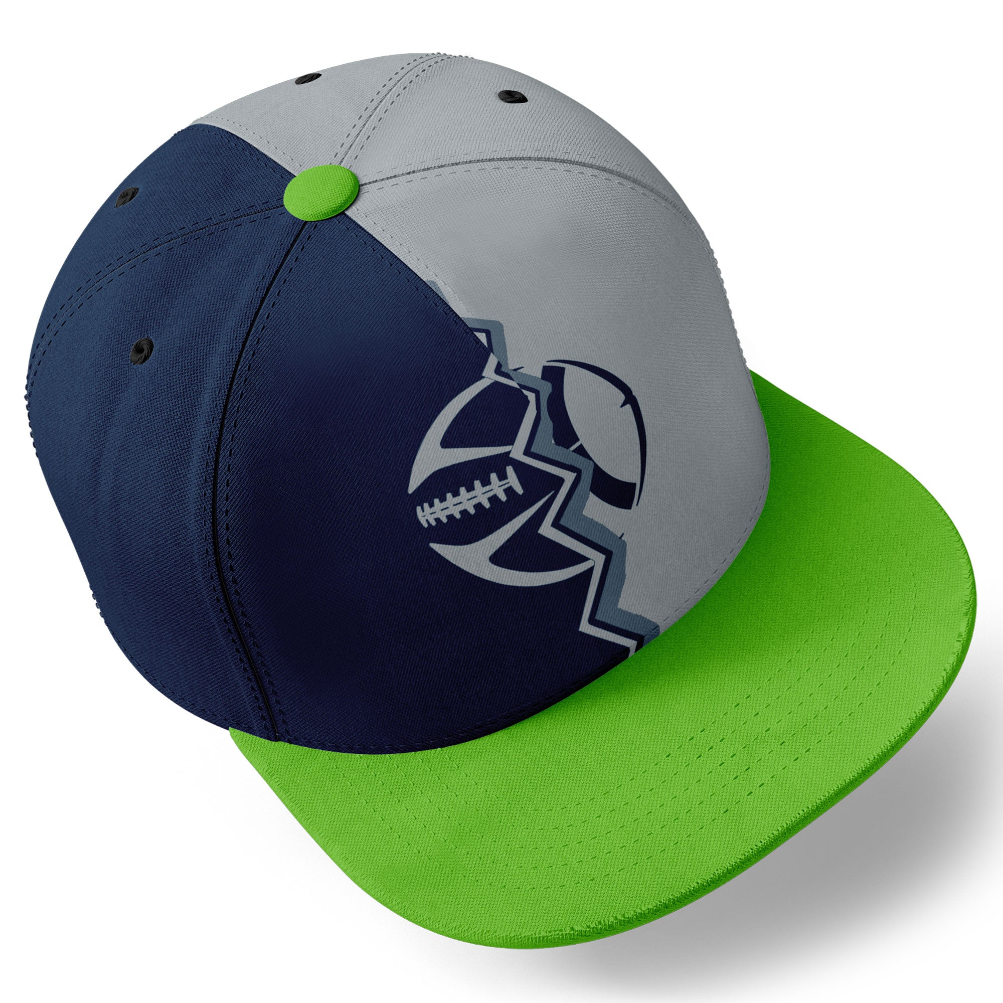 Custom Blue Grey Washington MaxSoul Shoes and Hat Combo Offer Personalized Combo ZH-D028017-14
