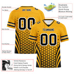 Custom Yellow Black Pennsylvania Personalized Authentic Football Jersey FBJ02-D023033-30