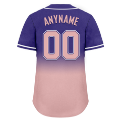 Custom Purple Pink Fade Fashion Personalized Authentic Baseball Jersey BSBJ01-D0a7070