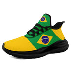 Custom 2026 World Cup Brazil Sneakers DIY Country Flag Running Shoes Lightweight Sport Shoes Gift for Football Fans Personalized Team Name and Logo FN079-F027049-2