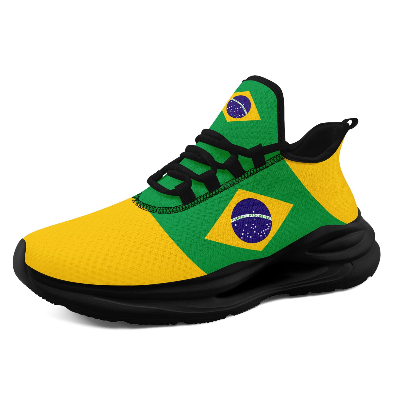 Custom 2026 World Cup Brazil Sneakers DIY Country Flag Running Shoes Lightweight Sport Shoes Gift for Football Fans Personalized Team Name and Logo FN079-F027049-2