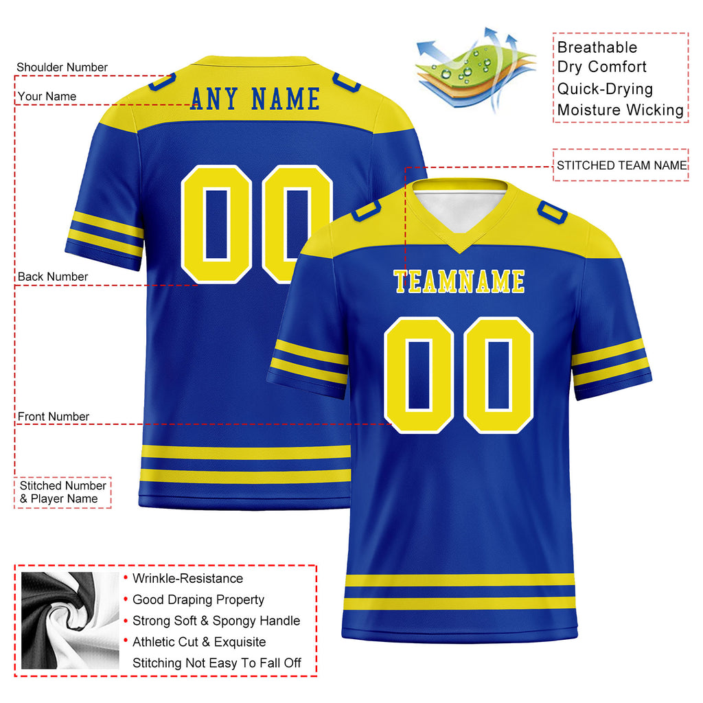 Custom Los Angeles Personalized Authentic Football Jersey FBJ02-E0607-29