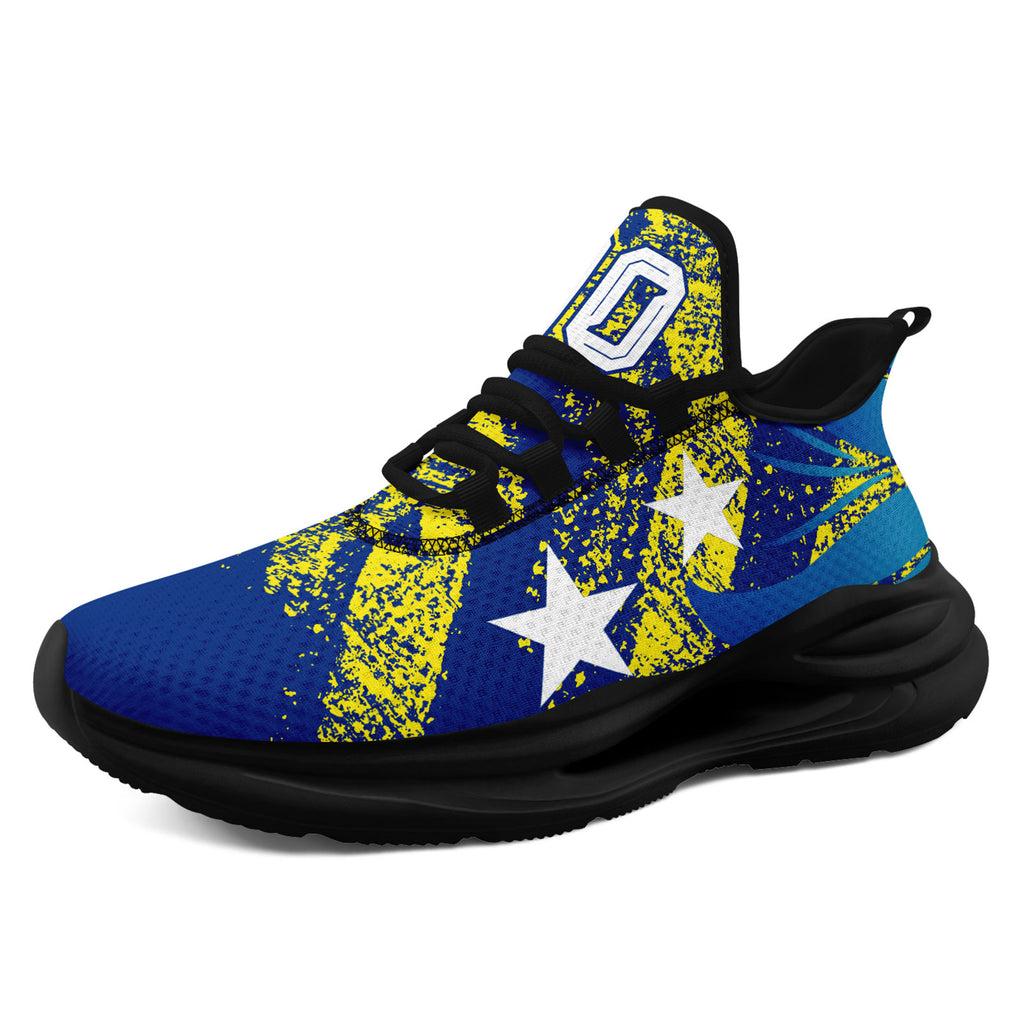 Custom Curaçao 2026 World Cup Sneakers DIY Country Flag Running Shoes Lightweight Sport Shoes Gift for Football Fans Personalized Team Name and Logo FN079-F009087-4