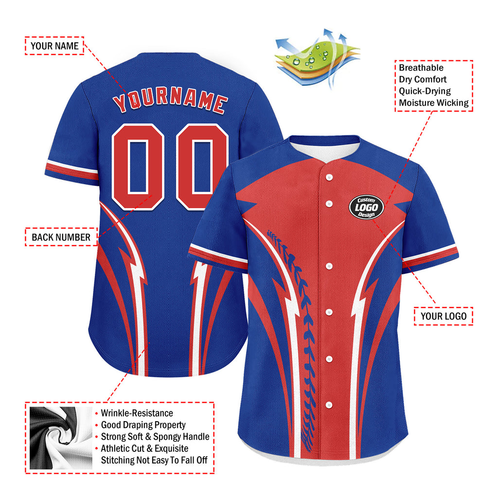 Custom Personalized Authentic Baseball Jersey BSBJ01-E023019-6