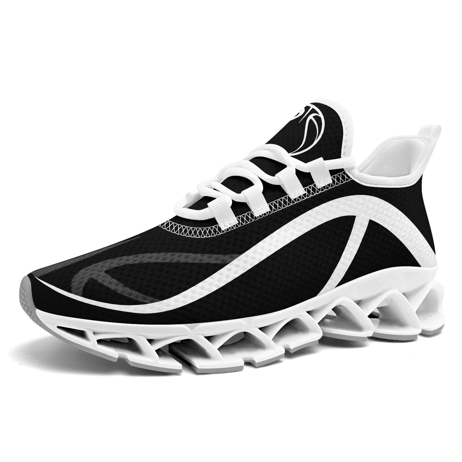 Custom Black White Maxsoul Shoes Personalized Sneaker FN003XD-D020391-15