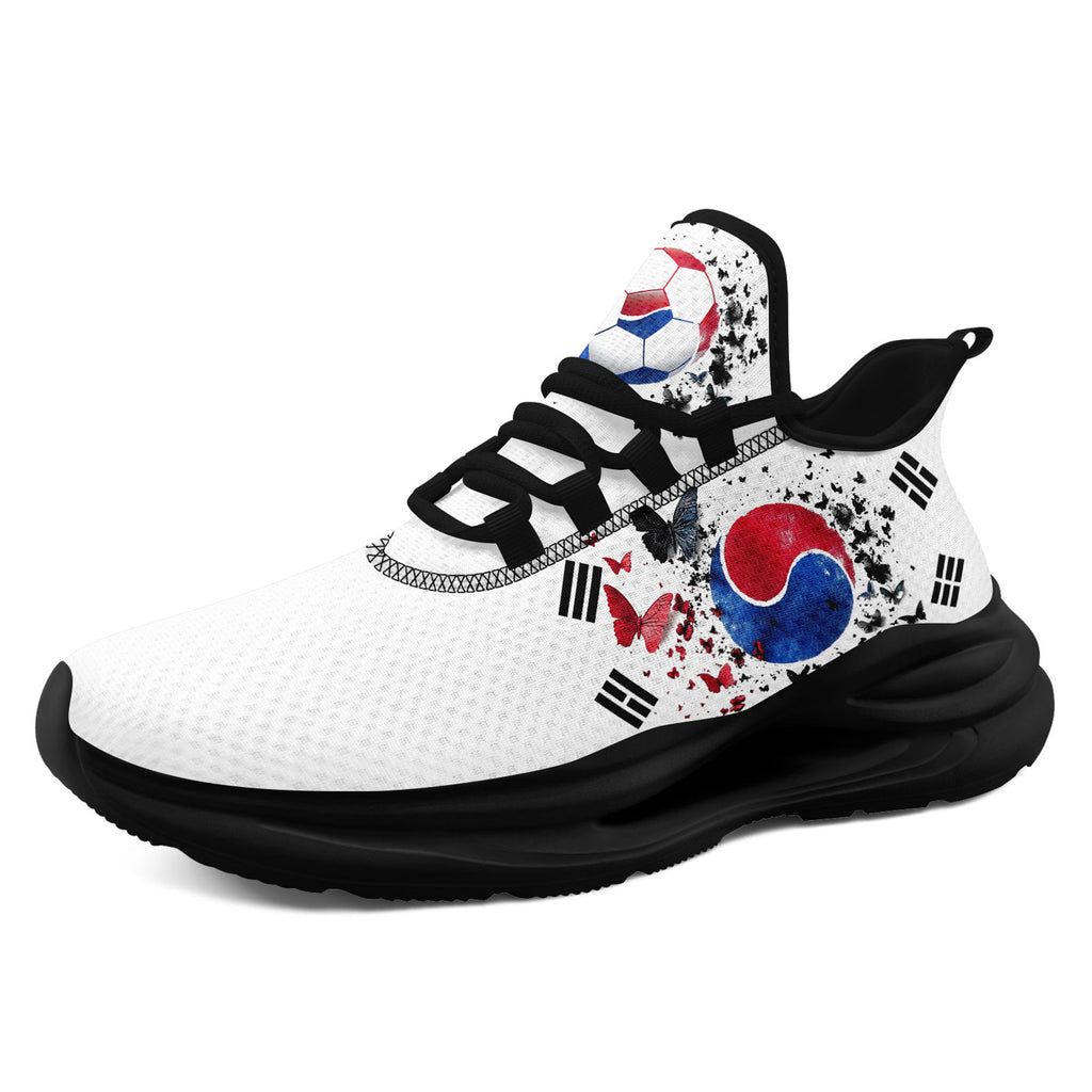 Custom South Korea 2026 World Cup Sneakers DIY Country Flag Running Shoes Lightweight Sport Shoes Gift for Football Fans Personalized Team Name and Logo FN079-F009056-2