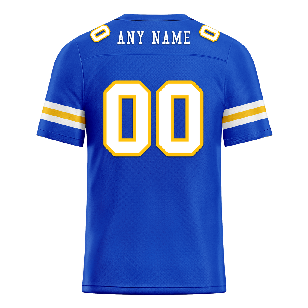 Custom Blue Classic Style Personalized Authentic Football Jersey FBJ02-bd0a70bb