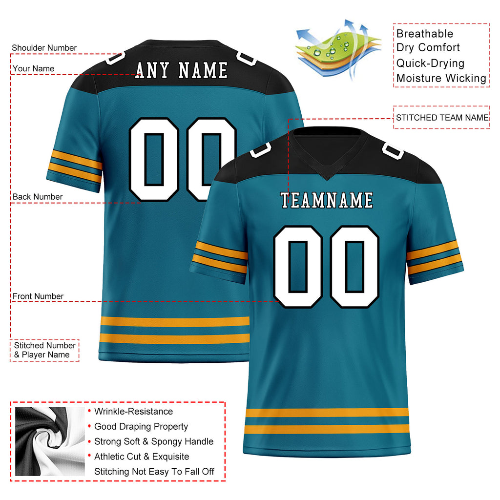 Custom Jacksonville Personalized Authentic Football Jersey FBJ02-E0607-9