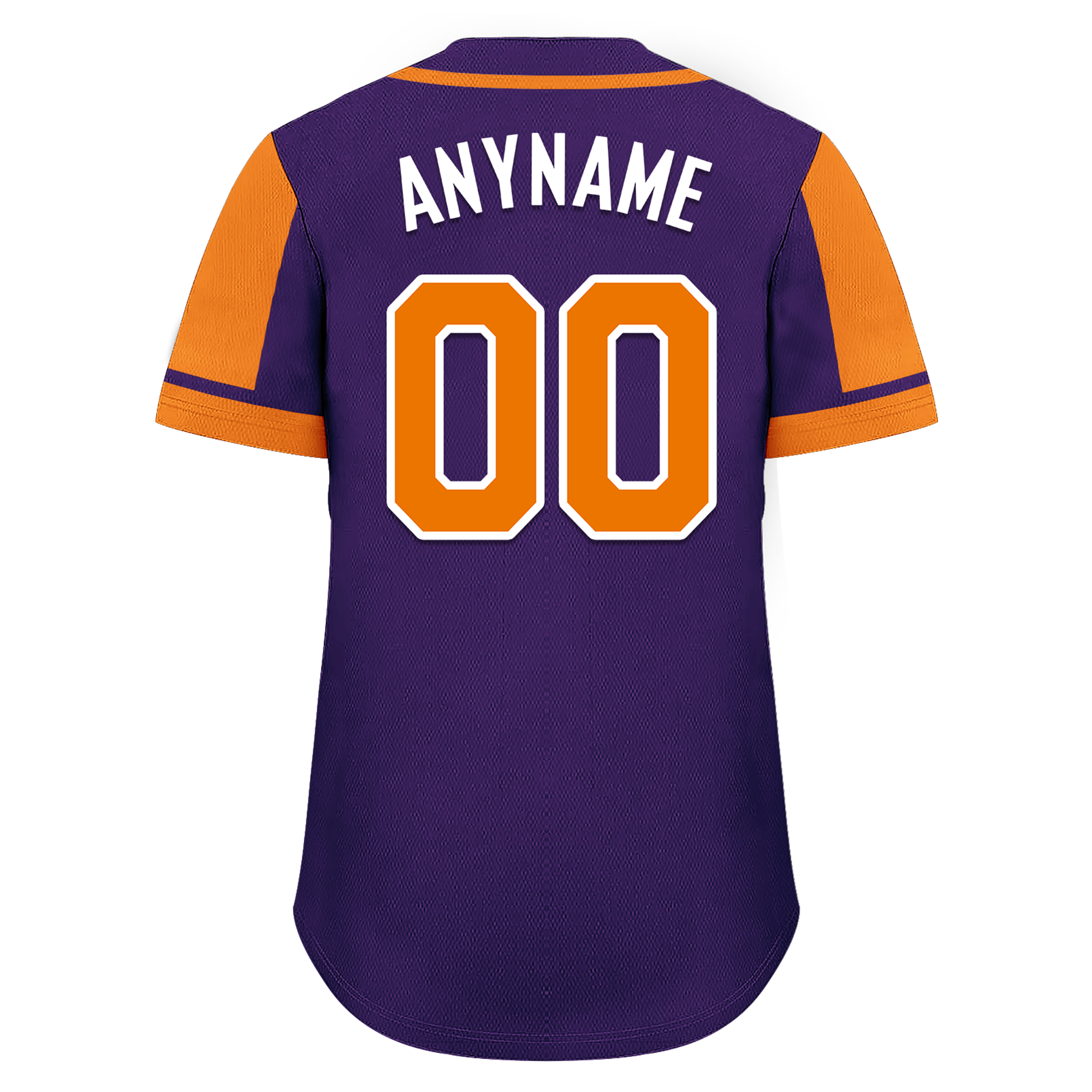 Custom Purple Orange Raglan Sleeves Personalized Authentic Baseball Jersey BSBJ01-D017184