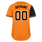 Custom Black Orange Skull Fashion Personalized Authentic Baseball Jersey BSBJ01-D017156