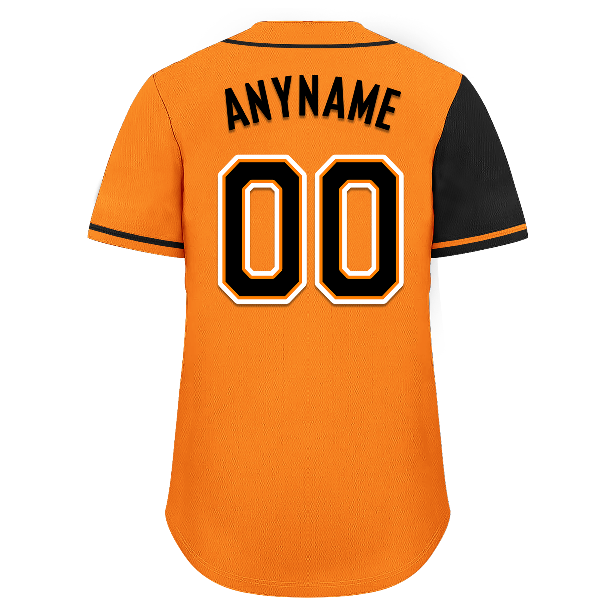 Custom Black Orange Skull Fashion Personalized Authentic Baseball Jersey BSBJ01-D017156