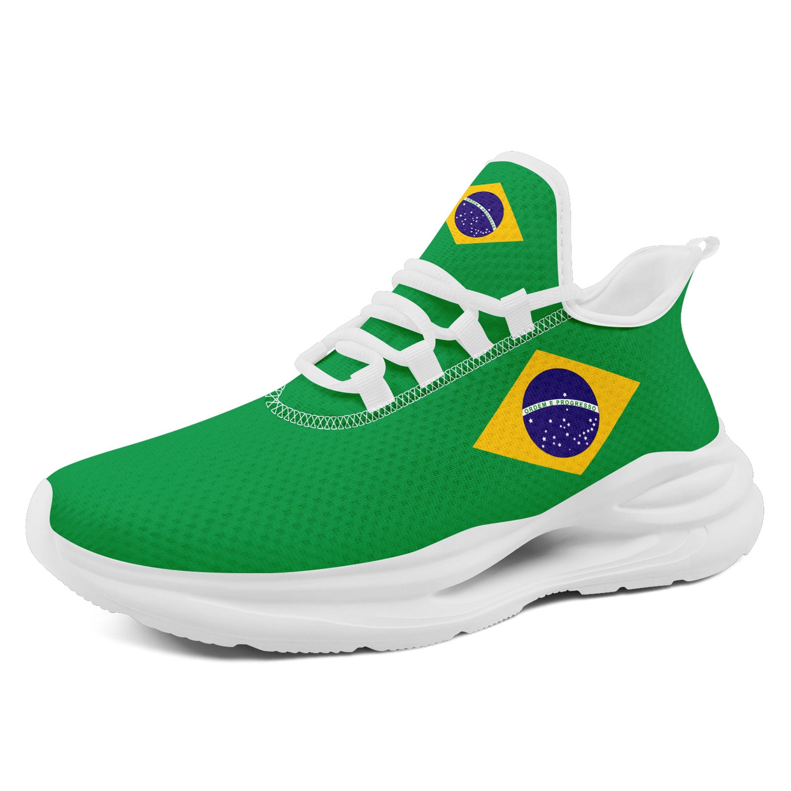 Custom 2026 World Cup Brazil Sneakers DIY Country Flag Running Shoes Lightweight Sport Shoes Gift for Football Fans Personalized Team Name and Logo FN079-F027049-1