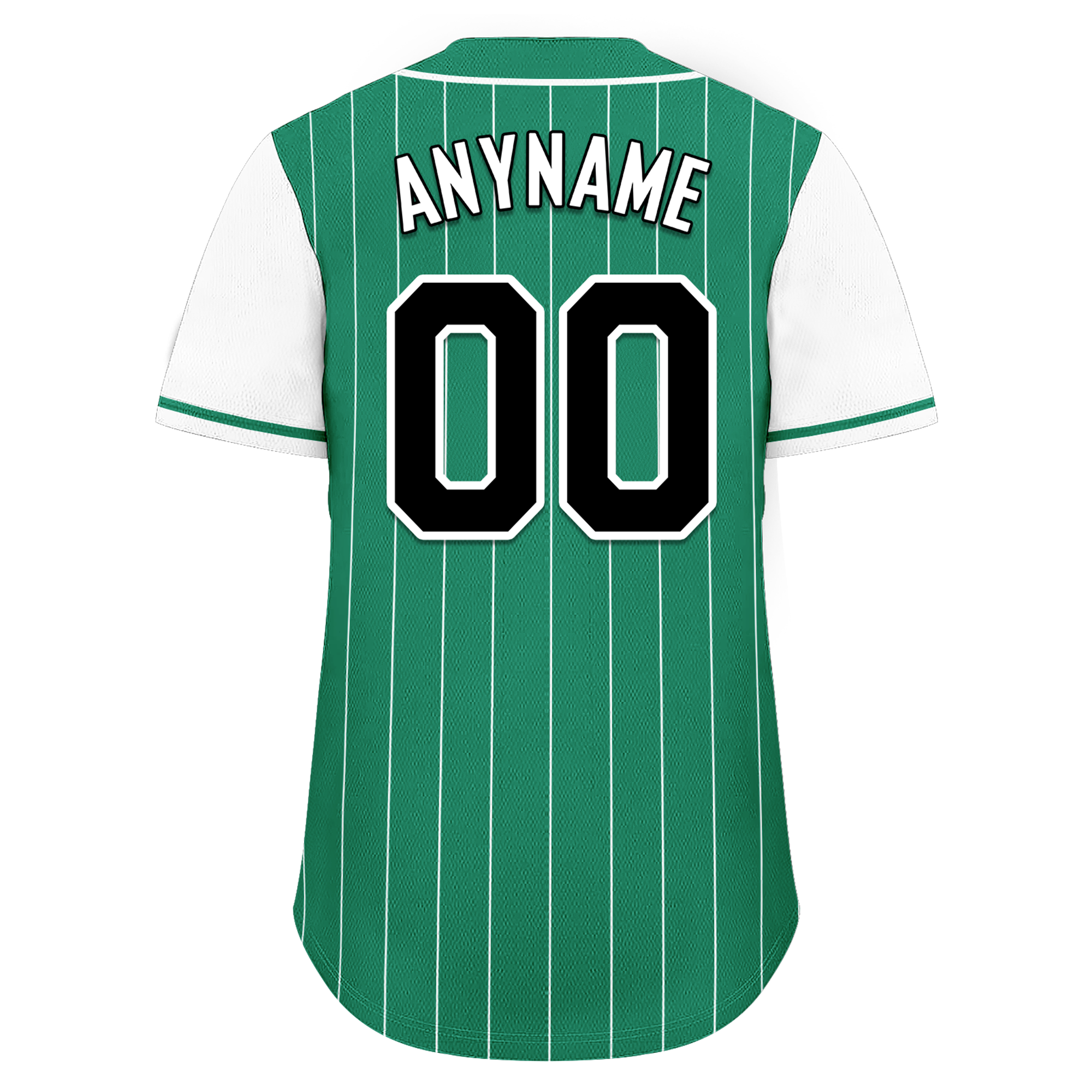 Custom Green White Stripe Fashion Personalized Authentic Baseball Jersey BSBJ01-D017246