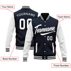 Custom Raglan Sleeves Jacket Bomber Full-Snap Varsity Letterman Personalized Jacket FZ005-D025002-9