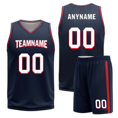 Custom White Red Black Philadelphia City Edition Personalized Reversible Basketball Set Sports Basketball Jersey BBJ01R-D0610-23