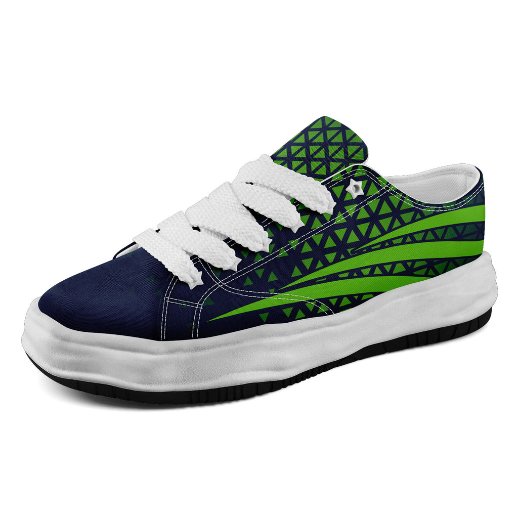 Custom Blue White Washington Football Jersey and Sports Shoes Combo Offer Personalized Combo ZH-D023031-27