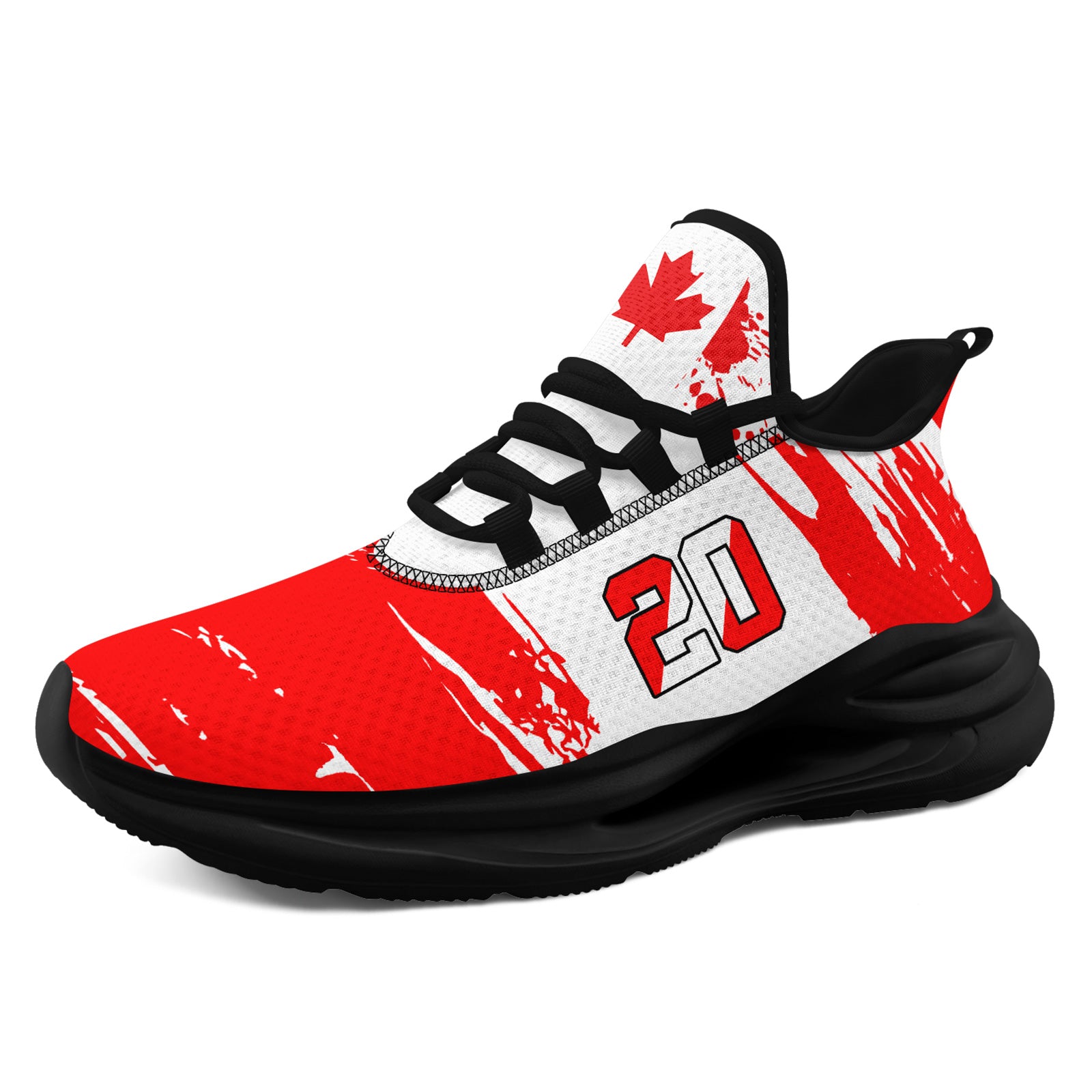 Custom 2026 World Cup Canada Sneakers DIY Country Flag Running Shoes Lightweight Sport Shoes Gift for Football Fans Personalized Team Name and Logo FN079-F023085-2