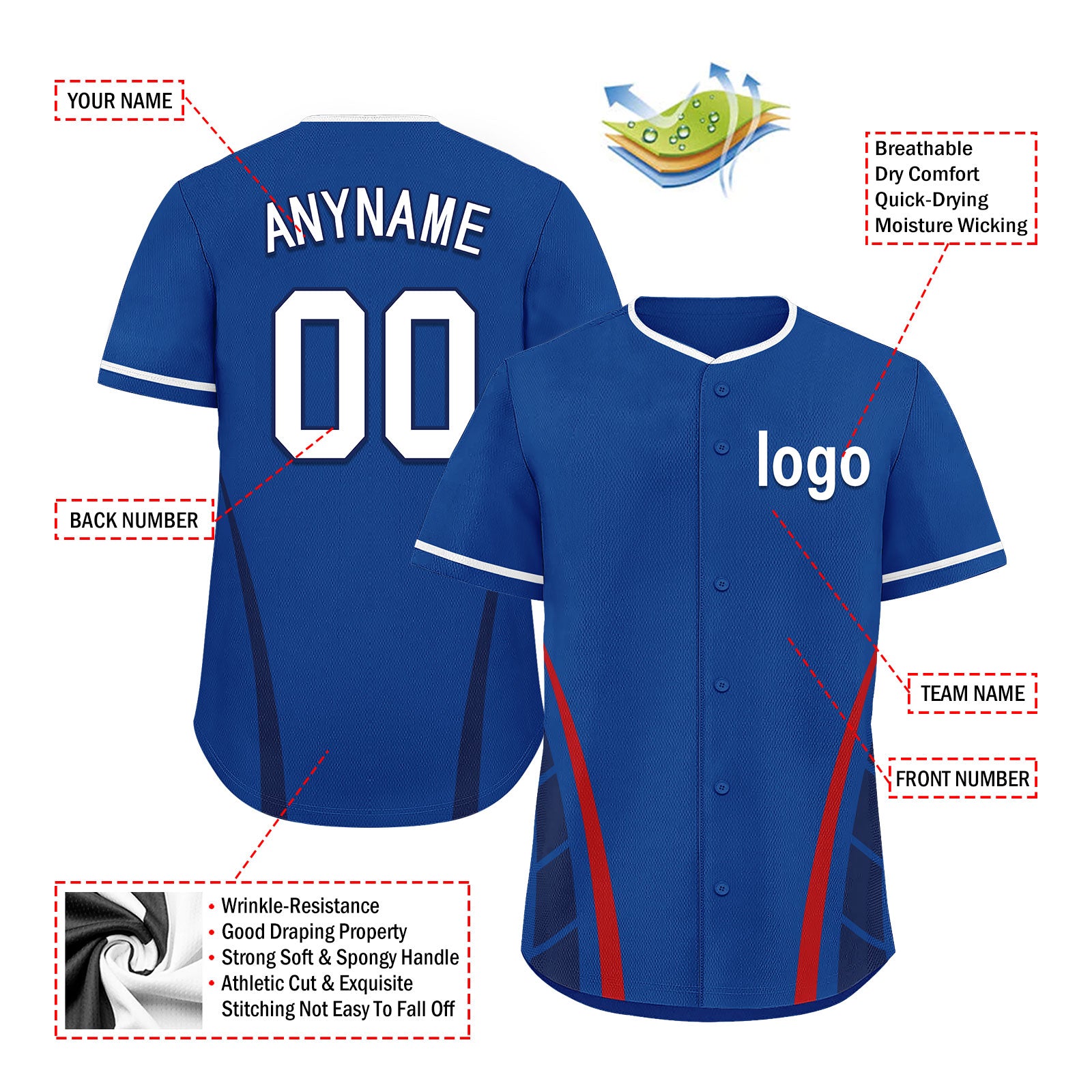 Custom Ontario Personalized Authentic Baseball Jersey BSBJ01-E06042-29Q
